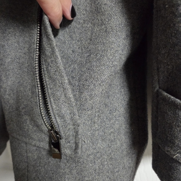 Apt. 9 Women's Wool Charcoal Gray Pea Coat Size XL - Picture 5 of 8